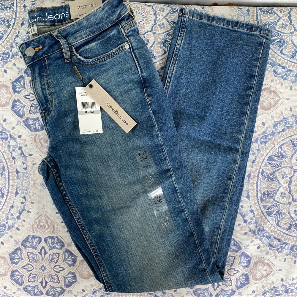 NWT Calvin Klein Jeans straight 27x30